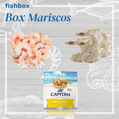 BOX DE MARISCOS, Mix de camarón y pulpo