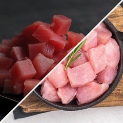 Cubos Atún-Huachinango