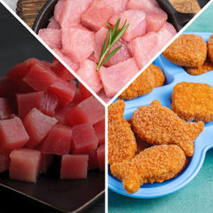 Kids Box 1.9kg Cubos de atún/huachinango y Nuggets de Pescado