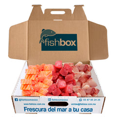3Kg Cubos Salmón-Atún-Huachinango