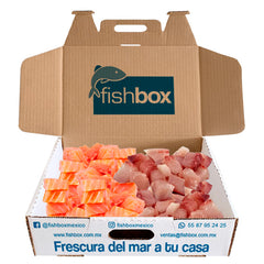 2Kg Cubos Salmón-Huachinango
