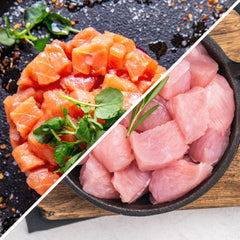 Cubos Salmón-Huachinango