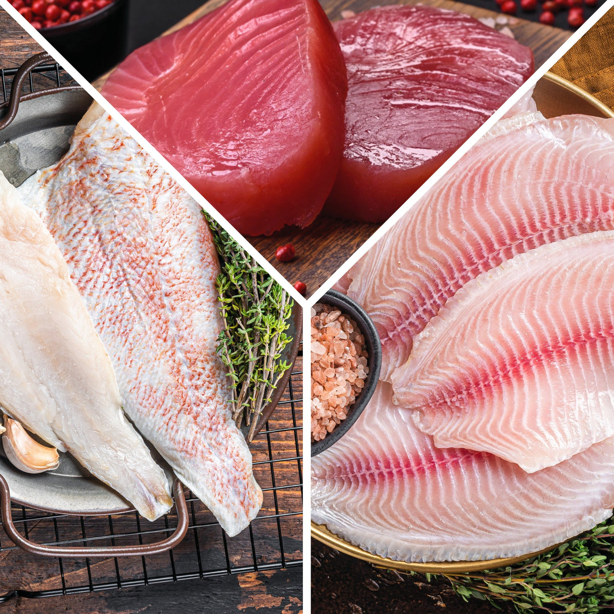 Huachinango-Atún-Tilapia