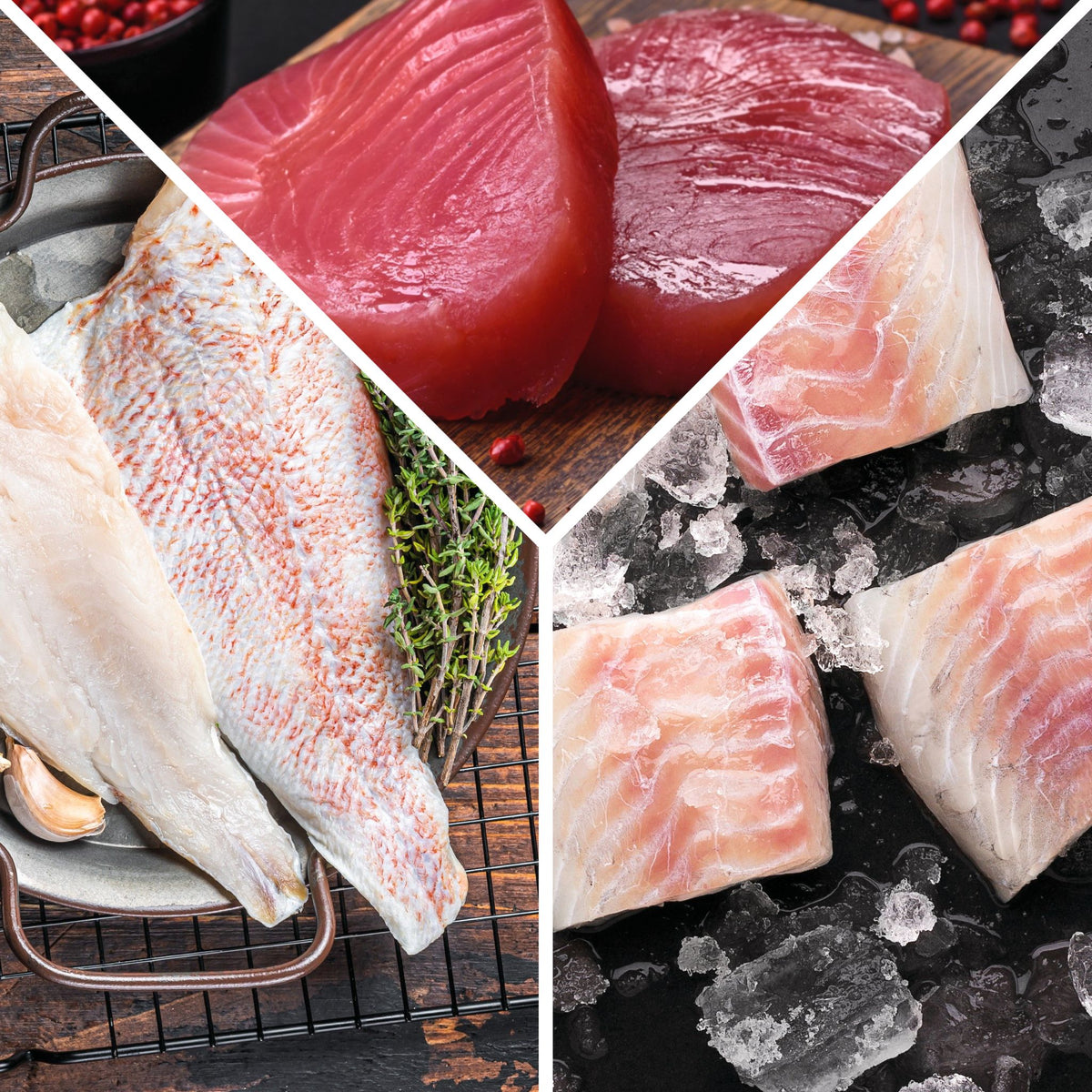 Huachinango-Atún-Mahi Mahi