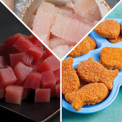 Kids Box 1.9kg Cubos de atún/róbalo y Nuggets de Pescado