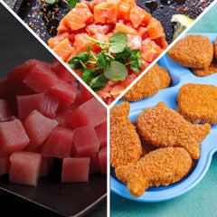 Kids Box 1.8kg Cubos Salmon/Atún y Nuggets de pescado