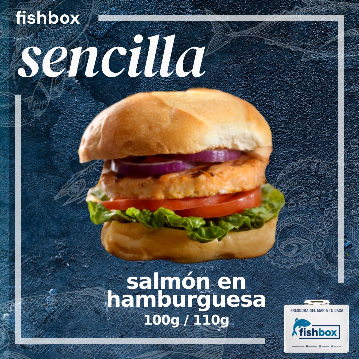 Hamburguesa de Salmón